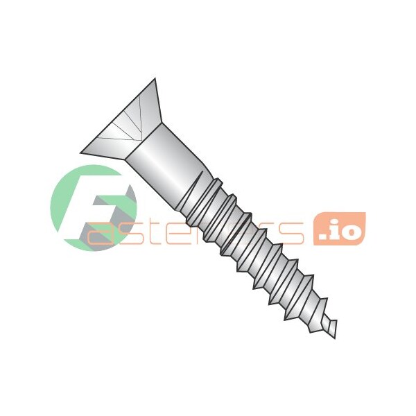 Newport Fasteners Wood Screw, #8, 3/4 in, Plain 18-8 Stainless Steel Flat Head Phillips Drive, 3000 PK 657521 - main